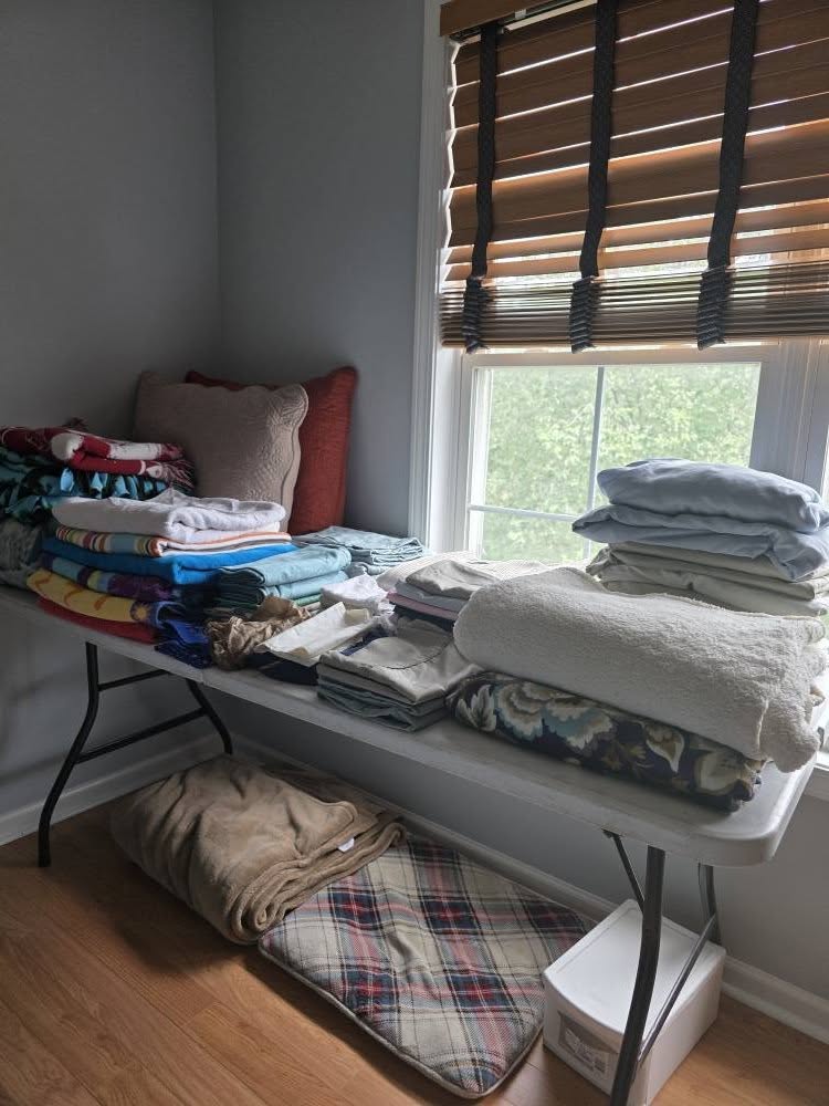 On site preparation including organizing and staging